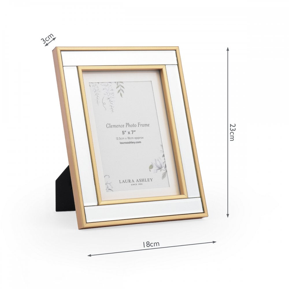 Clemence Photo Frame With Mirror Detailing And Gold Leaf Finish LA3756603-Q