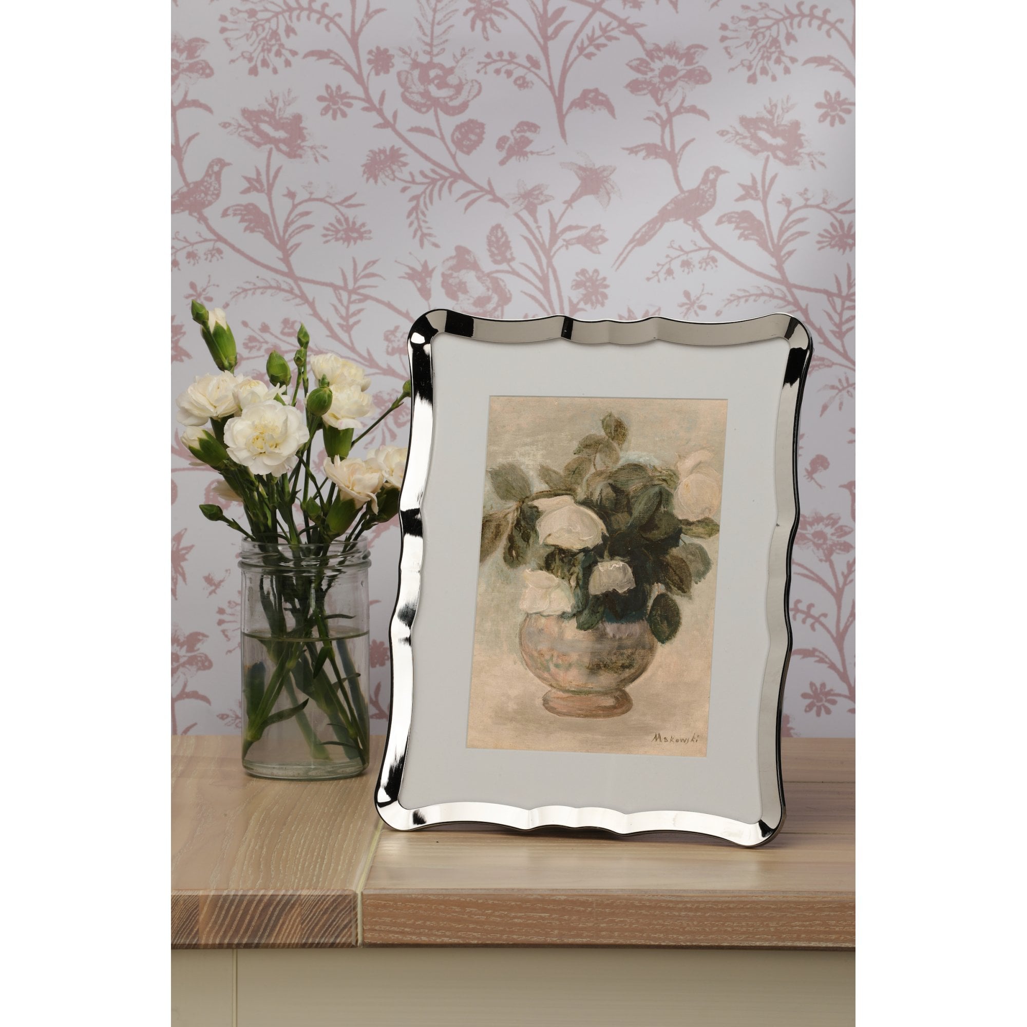 Glasbury Photo Frame In Polished Nickel Finish 5x7 Inch LA3756623-Q