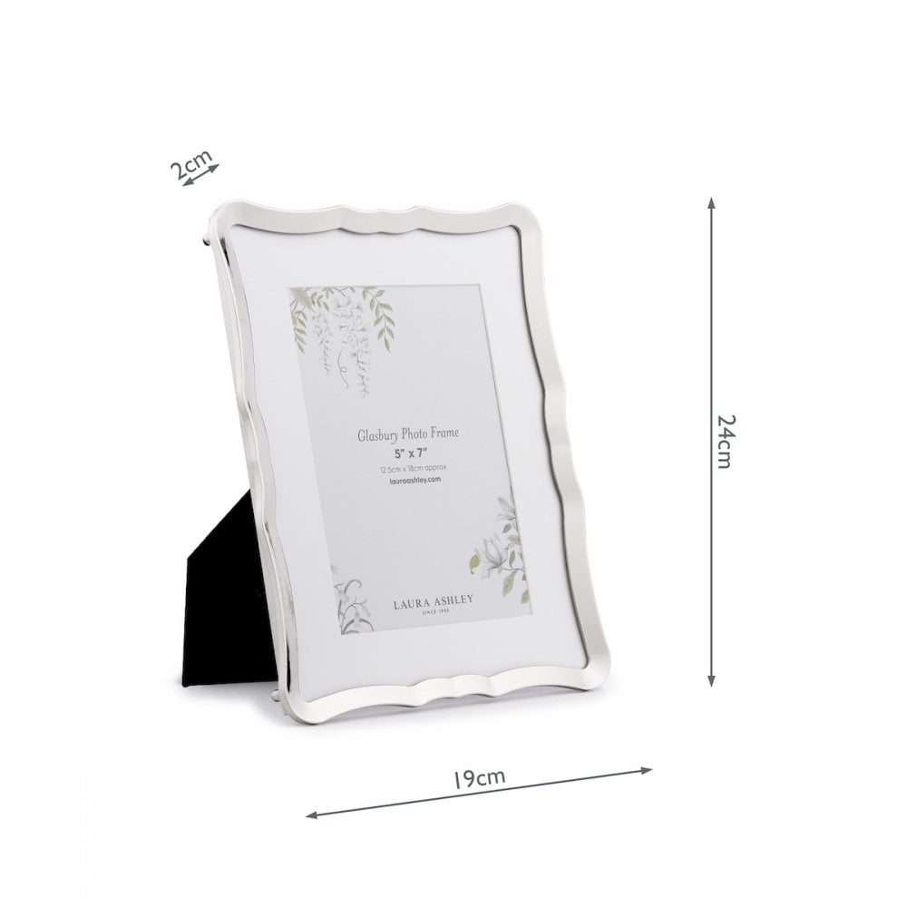 Glasbury Photo Frame In Polished Nickel Finish 5x7 Inch LA3756623-Q