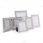 Harrison Photo Frame In Silver Finish With Natural Linen 4x6 LA3587031-Q