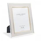 Harrison Photo Frame In Silver Finish With Natural Linen 8x10 Inch LA3649107-Q