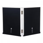Harrison Double Photo Frame In Polished Silver Finish With Grey Linen Detail 4x6 LA3690957-Q