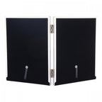 Harrison Double Photo Frame In Polished Silver Finish With Natural Linen Detail 4x6 Inch LA3712479-Q