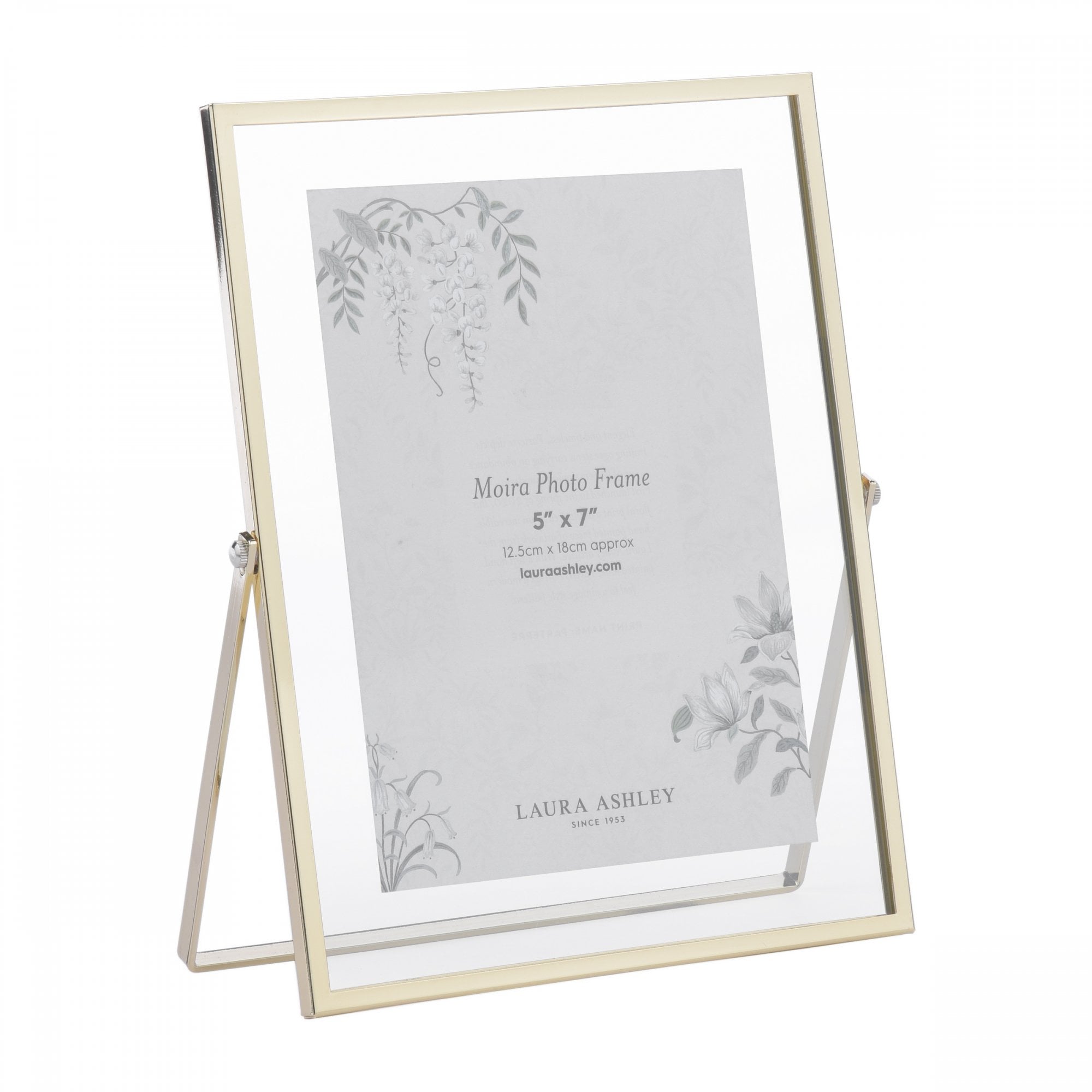 Moira Photo Frame In Polished Gold Finish 5" x 7" LA3756539-Q