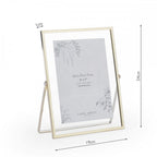 Moira Photo Frame In Polished Gold Finish 5" x 7" LA3756539-Q