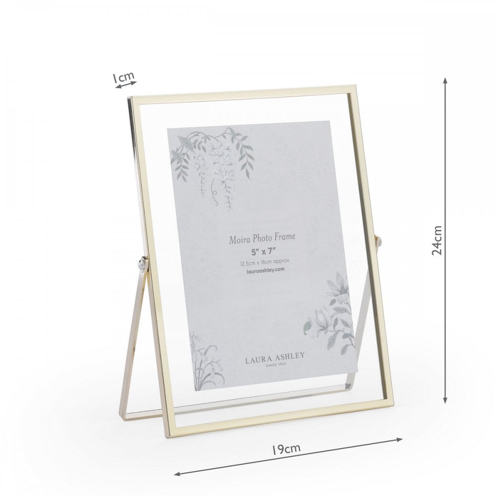 Moira Photo Frame In Polished Gold Finish 5" x 7" LA3756539-Q