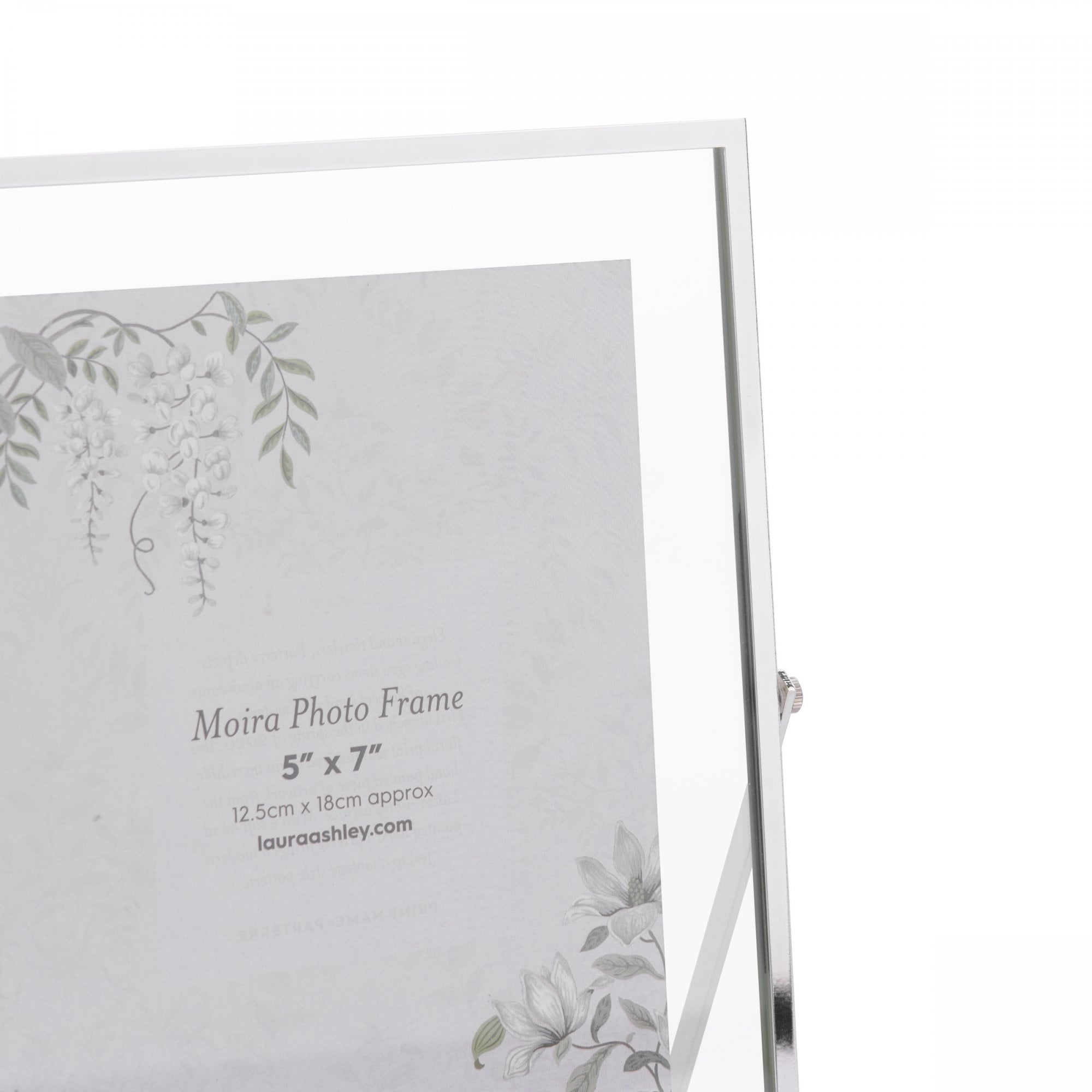 Moira Photo Frame In Polished Silver Finish 5" x 7" LA3756540-Q