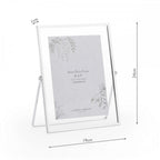 Moira Photo Frame In Polished Silver Finish 5" x 7" LA3756540-Q