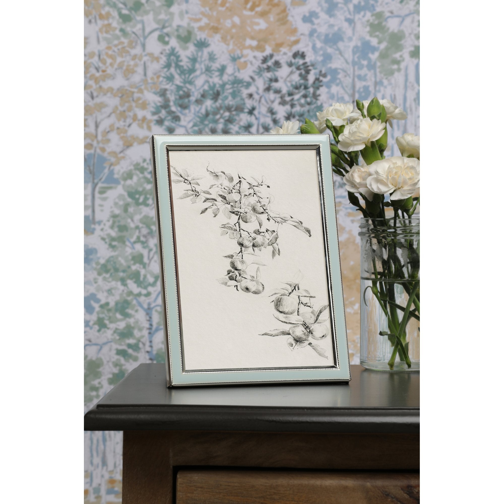 Steynton Photo Frame In Silver Finish With Pale Detail LA3756581-Q