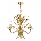 Phaedra 3 Light Ceiling Pendant Light In Gold Finish PHA0335