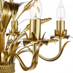 Phaedra 5 Light Ceiling Pendant Light In Gold Finish PHA0535