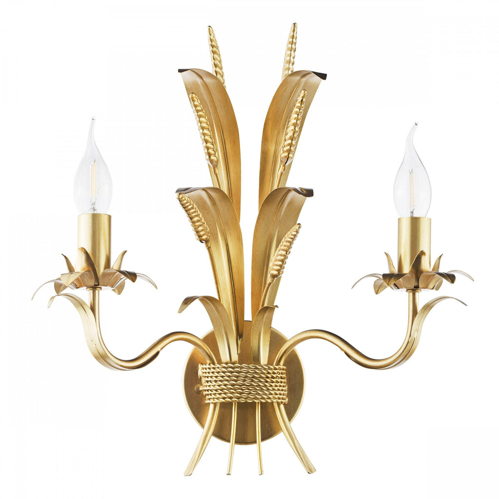 Phaedra 2 Light Wall Light In Gold Finish PHA0935