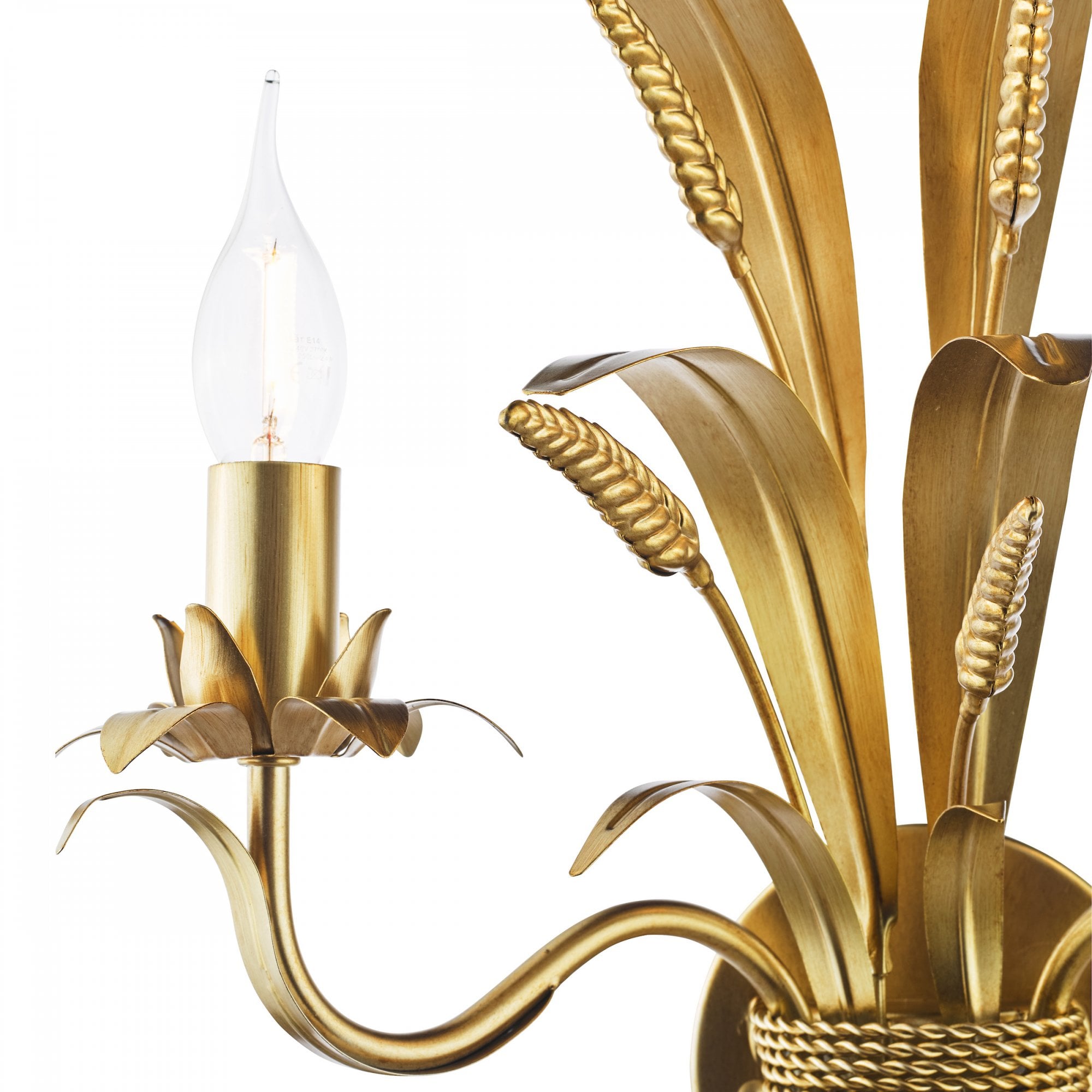 Phaedra 2 Light Wall Light In Gold Finish PHA0935