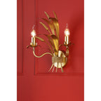 Phaedra 2 Light Wall Light In Gold Finish PHA0935