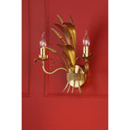 Phaedra 2 Light Wall Light In Gold Finish PHA0935