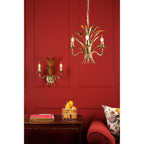 Phaedra 2 Light Wall Light In Gold Finish PHA0935