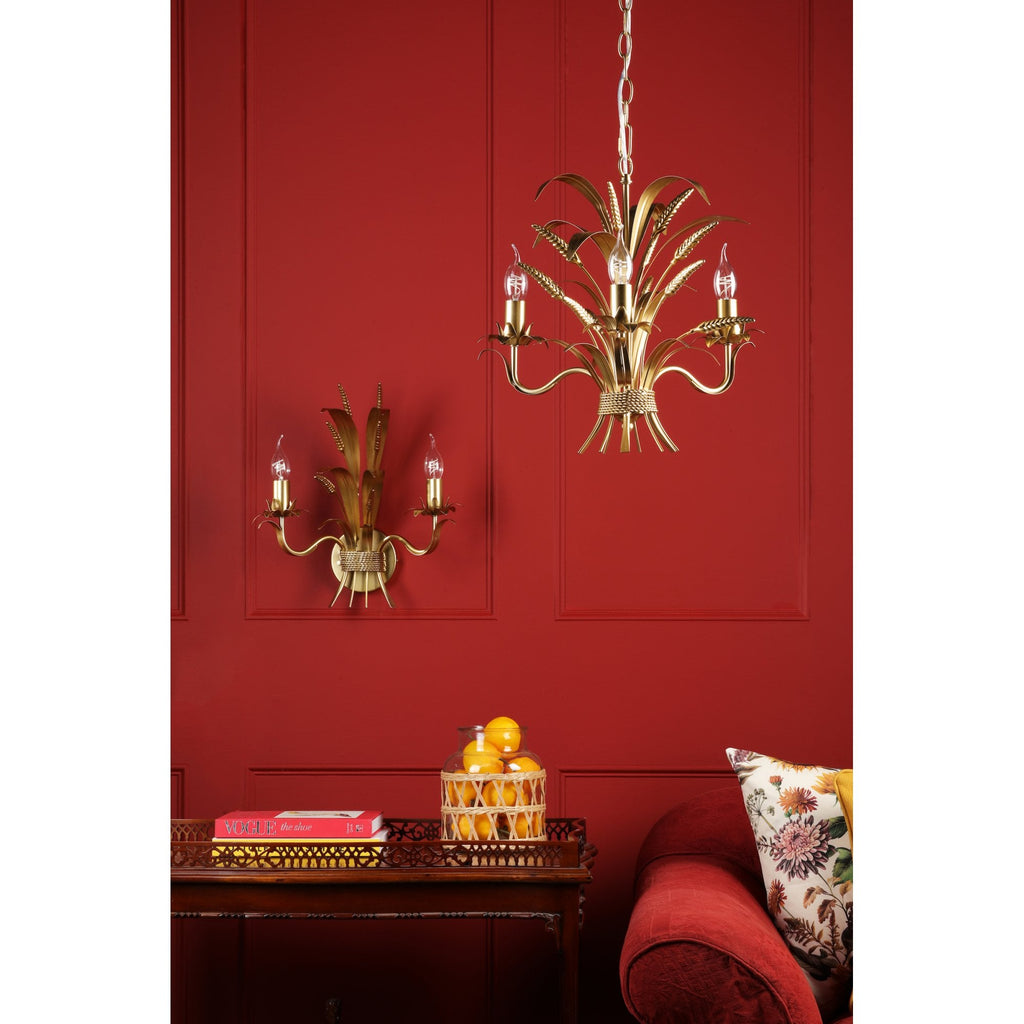Phaedra 2 Light Wall Light In Gold Finish PHA0935