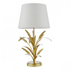 Phaedra Table Lamp In Gold Finish With Natural Linen Shade PHA4235