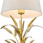 Phaedra Table Lamp In Gold Finish With Natural Linen Shade PHA4235