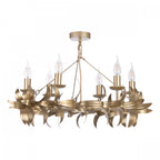 Dar Nadria 6 Light Ceiling Pendant Light In Satin Gold Finish NAD0635