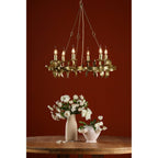 Dar Nadria 6 Light Ceiling Pendant Light In Satin Gold Finish NAD0635