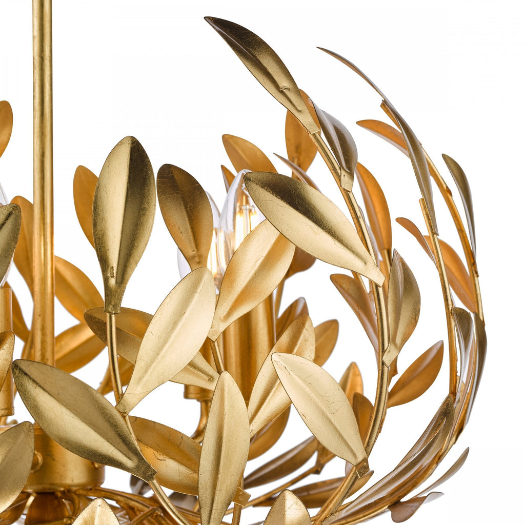 Ercilia 5 Light Ceiling Pendant Light In Gold Leaf Finish ERC0535