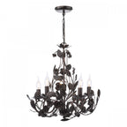 Priscilla 5 Light Ceiling Pendant Light In Matt Black And Bronze Finish PRI0554