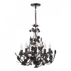Priscilla 5 Light Ceiling Pendant Light In Matt Black And Bronze Finish PRI0554