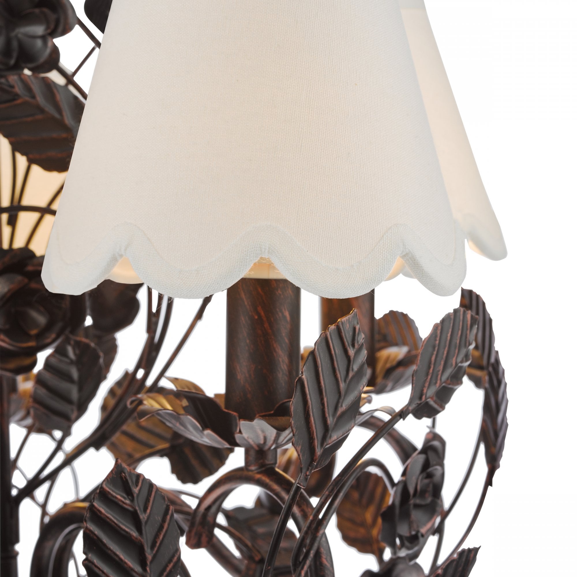 Priscilla 5 Light Ceiling Pendant Light In Matt Black And Bronze Finish PRI0554