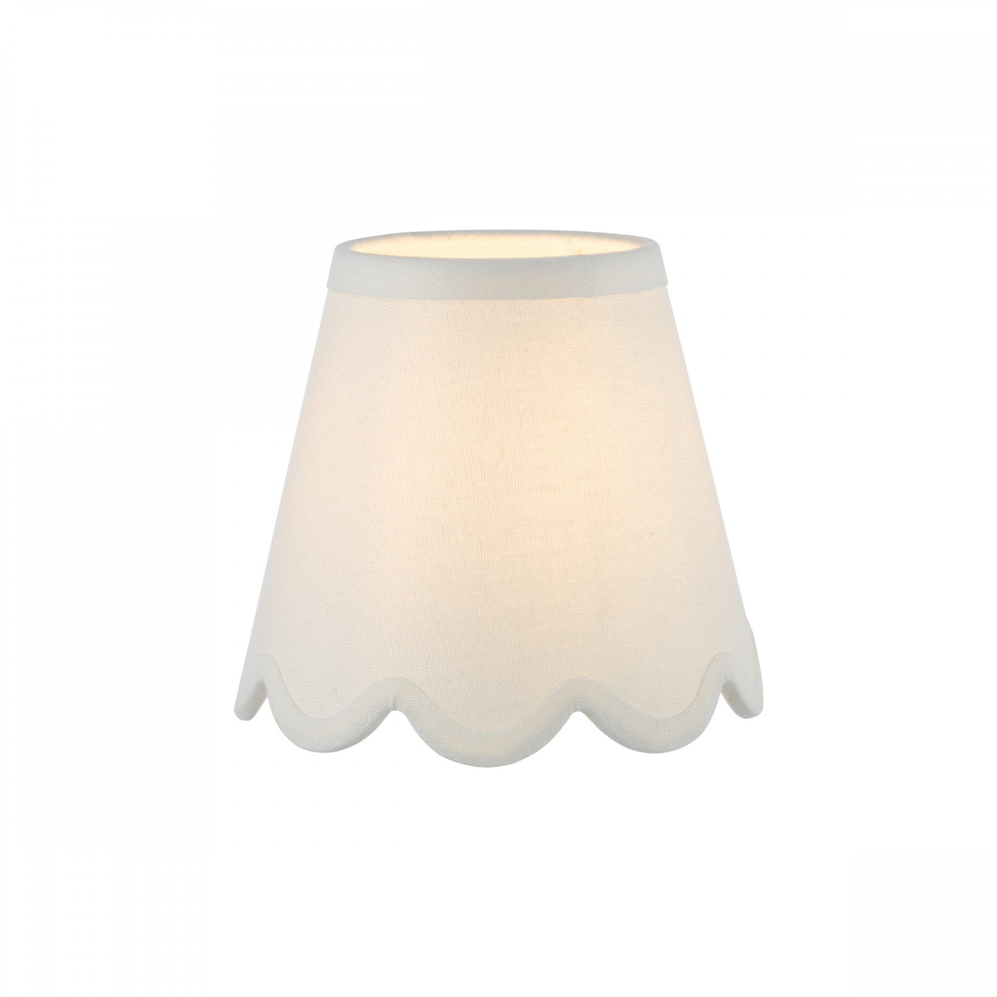 Nerita Ivory Linen Tapered Drum Shade 15cm NER262