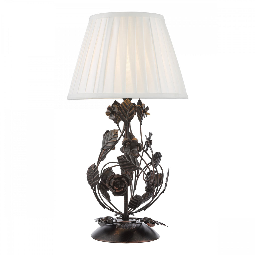 Priscilla Table Lamp Base Only In Black And Bronze Finish PRI4254