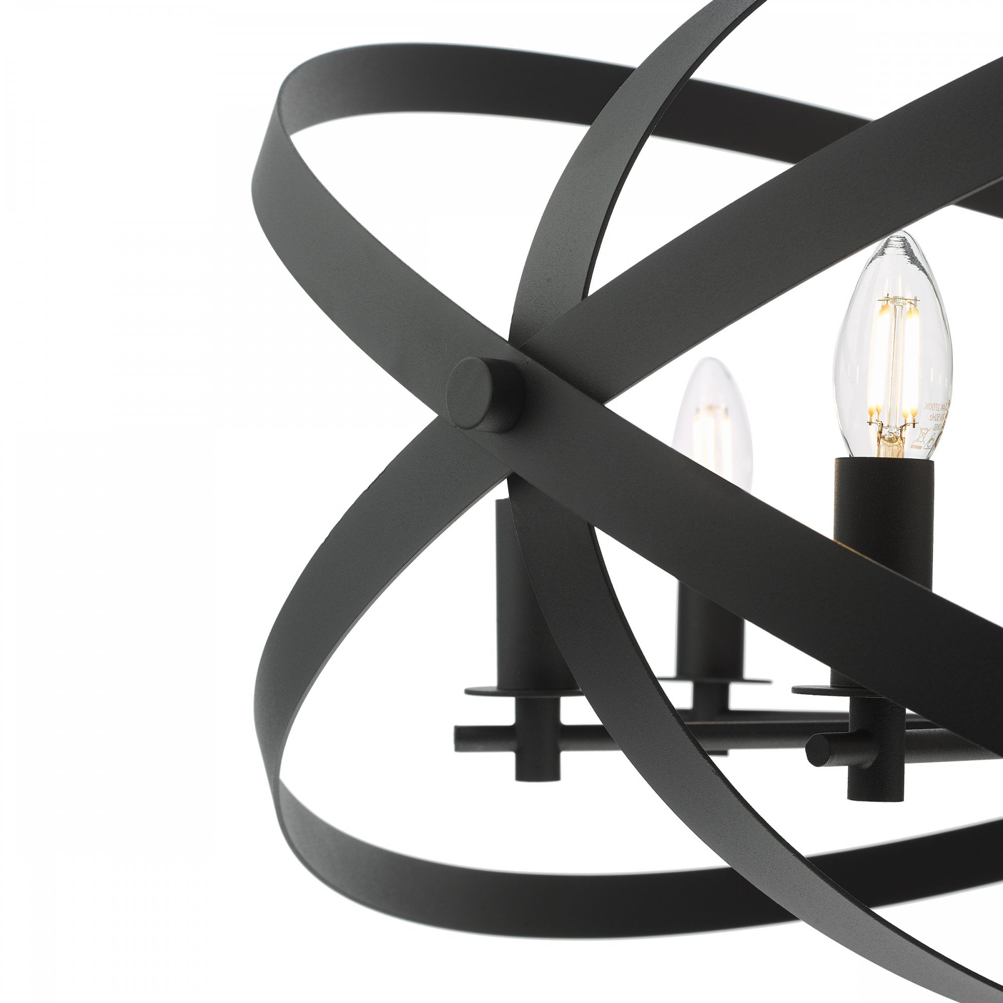 Nitya 8 Light Ceiling Pendant Light In Matt Black Finish NIT0822