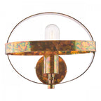 Symbol Wall Light In Mottled Copper Finish SYM0764