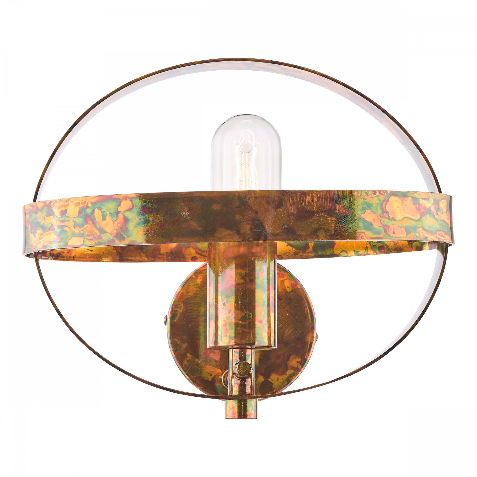 Symbol Wall Light In Mottled Copper Finish SYM0764