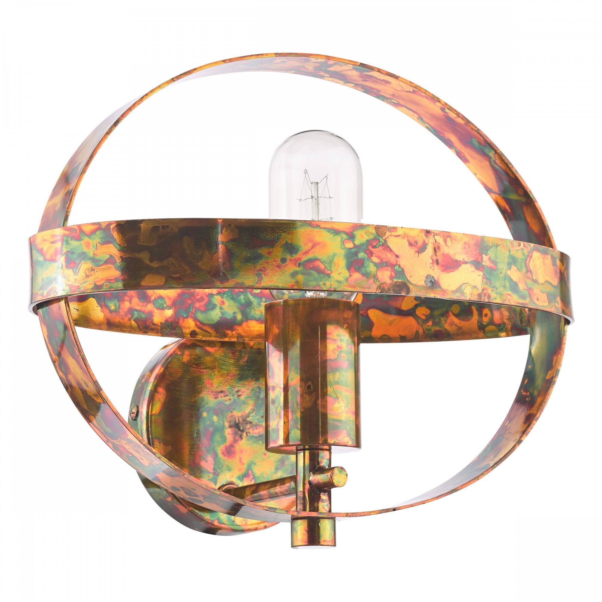 Symbol Wall Light In Mottled Copper Finish SYM0764