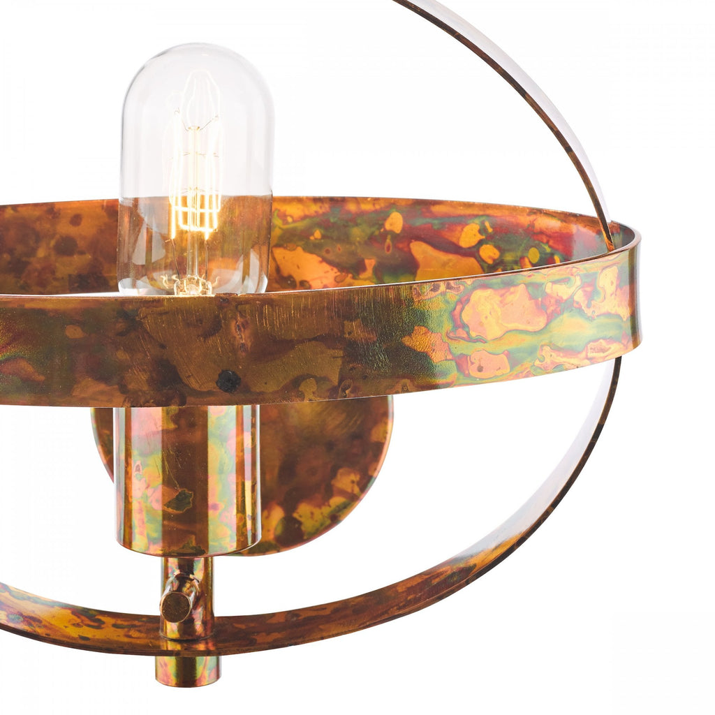 Symbol Wall Light In Mottled Copper Finish SYM0764