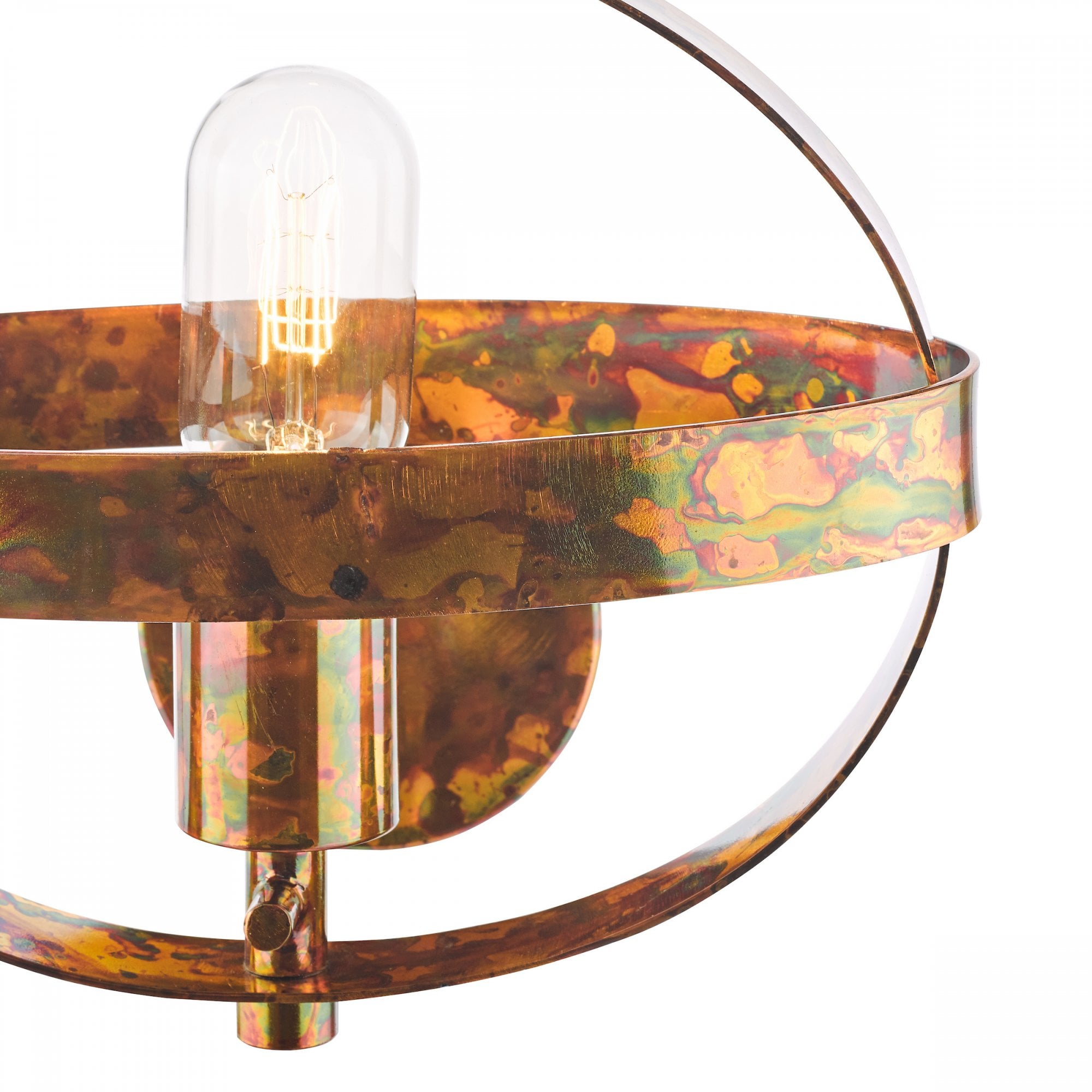 Symbol Wall Light In Mottled Copper Finish SYM0764