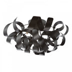 Swash Modern 4 Light Flush Ceiling Light In Black Finish SWA0422-03