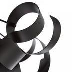 Swash Modern 4 Light Flush Ceiling Light In Black Finish SWA0422-03