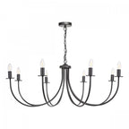 Becca 8 Light Ceiling Pendant Light In Matt Black Finish BEC0822