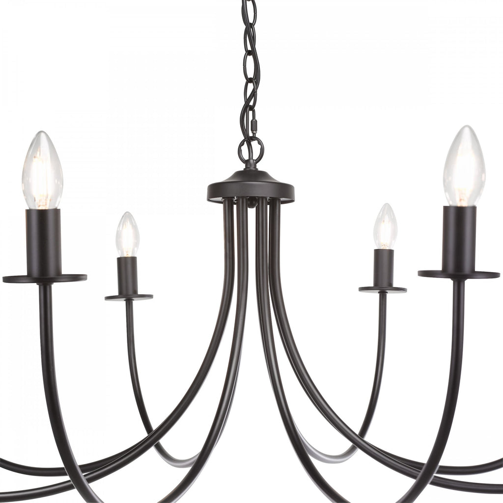 Becca 8 Light Ceiling Pendant Light In Matt Black Finish BEC0822