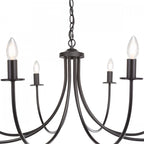 Becca 8 Light Ceiling Pendant Light In Matt Black Finish BEC0822