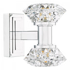 Tiana Contemporary 2 Light Crystal Wall Light In Polished Chrome Finish TIA0950