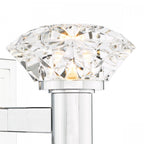 Tiana Contemporary 2 Light Crystal Wall Light In Polished Chrome Finish TIA0950