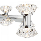 Tiana Contemporary 16 Light Crystal Ceiling Pendant Light In Polished Chrome TIA1650