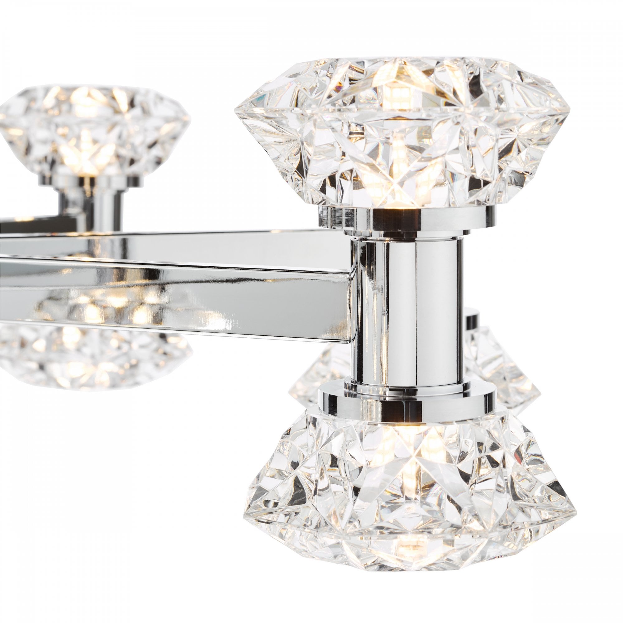 Tiana Contemporary 16 Light Crystal Ceiling Pendant Light In Polished Chrome TIA1650