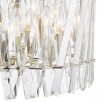 Entwine Stunning 6 Light Crystal Ceiling Pendant Light In Polished Nickel Finish ENT0638