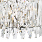 Entwine Stunning 10 Light Crystal Bar Ceiling Pendant Light In Polished Nickel Finish ENT2338