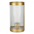 Bianka Table Lamp In Bronze Finish With Ribbed Glass Shade BIA4263