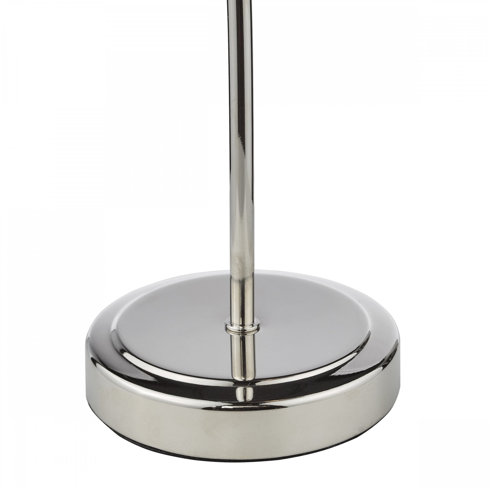 Glynis Table Lamp In Polished Nickel With Smoked Ribbed Glass Shade GLY4238
